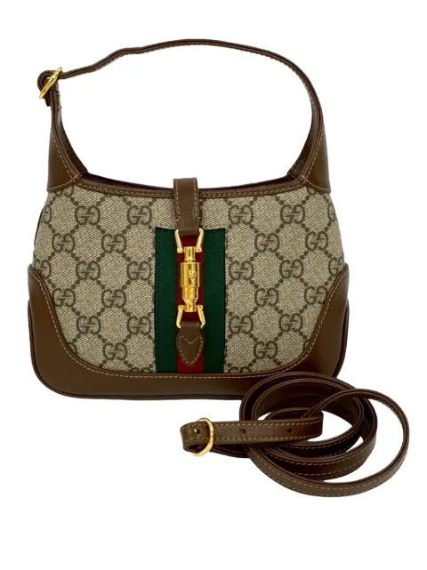 Gucci Pre-Owned 2016-2025 Mini GG Supreme Web Jackie 1961 crossbody bag Brown AZY268KRFK2COGA2