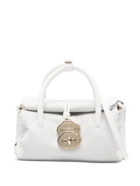 Zanellato mini Dotta top-handle cross body bag White 0687502200000BABY
