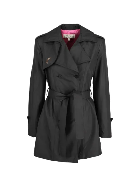 Gilles Dufour Gilles Dufour double-breasted belted trench coat Black W251111701