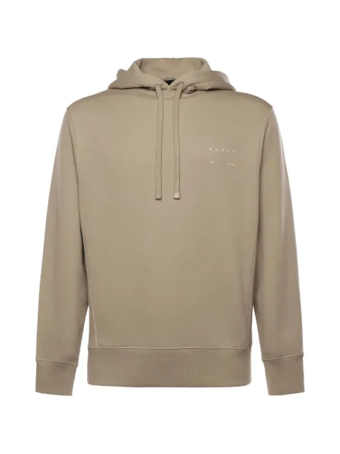 Hogan logo-print hoodie Neutrals KQMB5522290ZFU