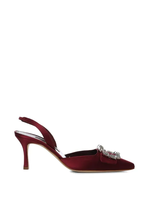 Manolo Blahnik jewel pointed pumps Red 12631836037