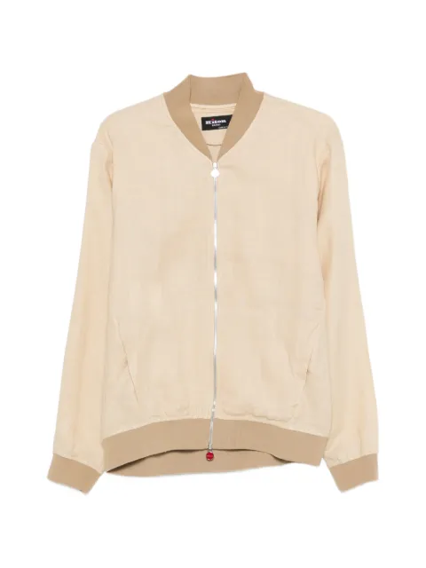 Kiton zipped bomber jacket Neutrals UGO001H0969016001