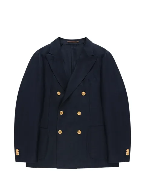 slowear double-breasted blazer Blue 63I01690485