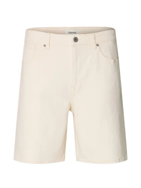 SELECTED five-pocket shorts Neutrals 16100121