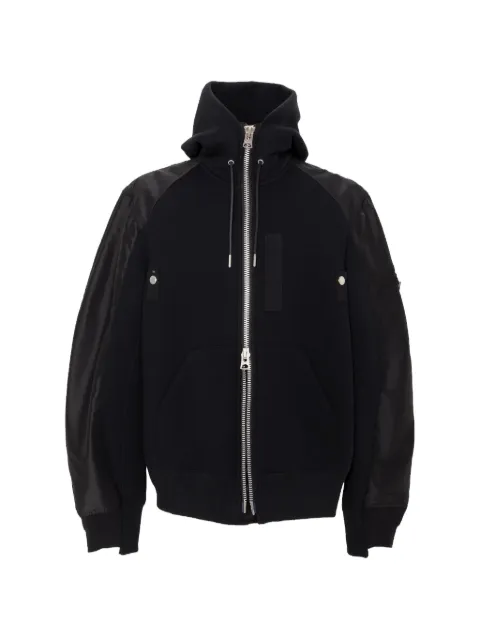 sacai Sponge hoodie Black 2603948M