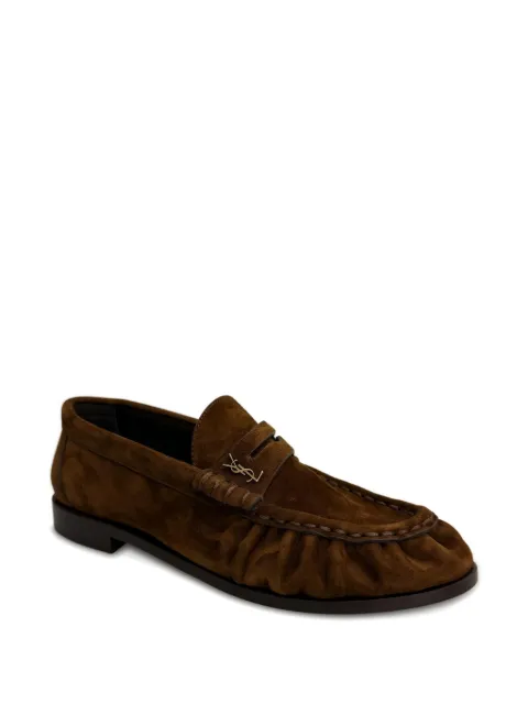 Saint Laurent Le Loafer suede loafers Brown 81890827DTT