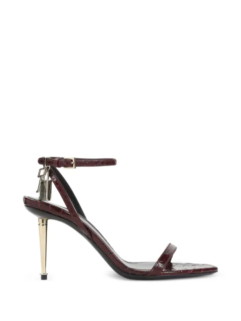 TOM FORD padlock-detail stiletto-heel sandals Red W2748LCL516P