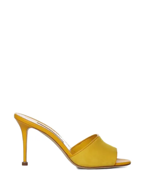 Manolo Blahnik Larache suede sandals Yellow 12631727329