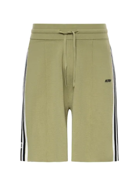 Autry sied-stripe shorts Green SHPM079Y