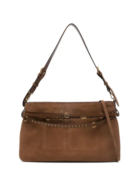 PINKO Belt Bag Big large shoulder bag in suede Brown 105903A0F6