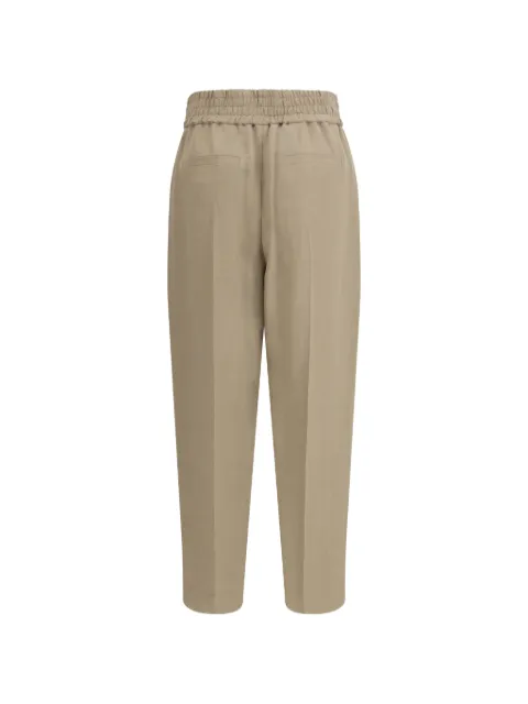 Brunello Cucinelli elasticated-waistband trousers Neutrals MH126P7197C9325