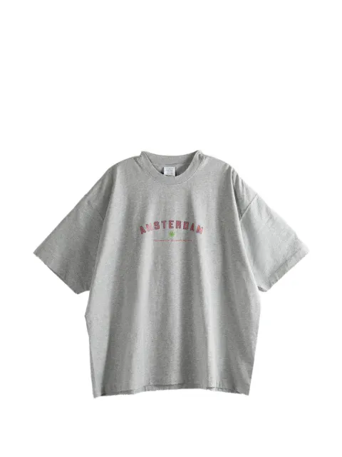 VETEMENTS raw-hem T-shirt Grey ME76TR252GX