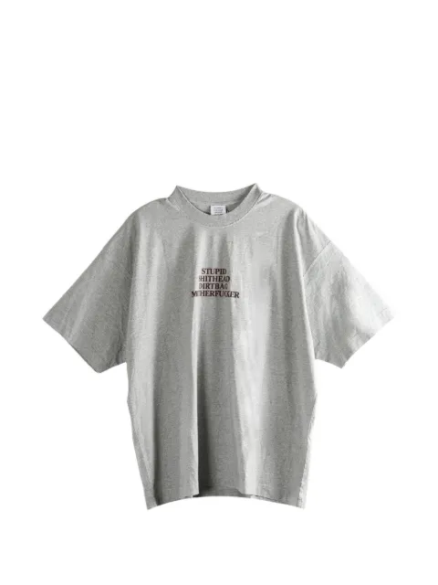VETEMENTS logo T-shirt Grey ME76TR219G