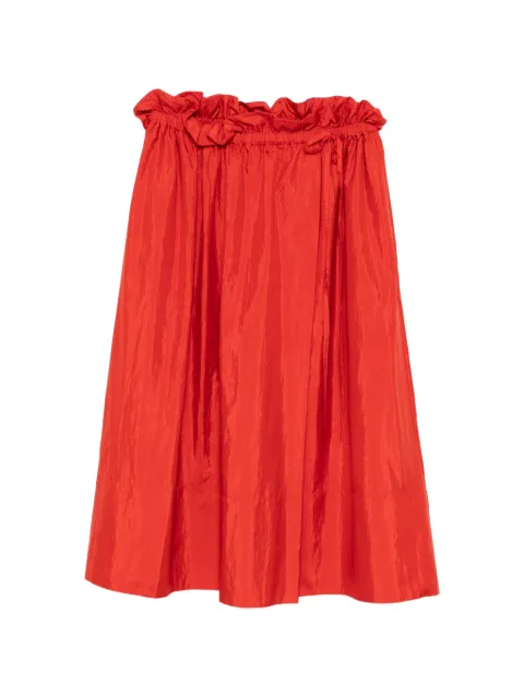 Jil Sander ruffled skirt Red J40MA0178J70003