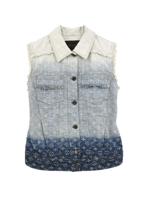 Louis Vuitton Pre-Owned 2010s monogram denim jacket Blue 166203