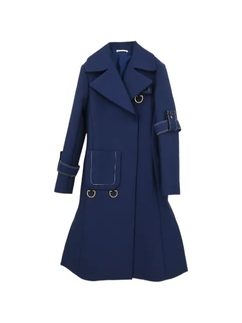 Celine Pre-Owned 2010s double-breasted coat Blue 177381