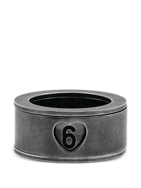 MM6 Maison Margiela embossed ring Grey 71407