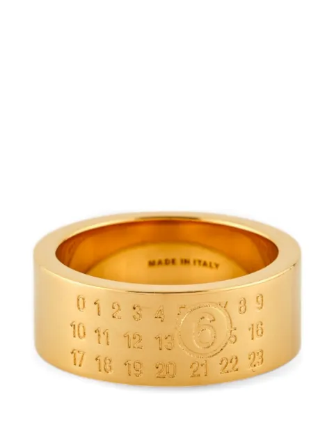 MM6 Maison Margiela numeric-signature ring Gold 68333
