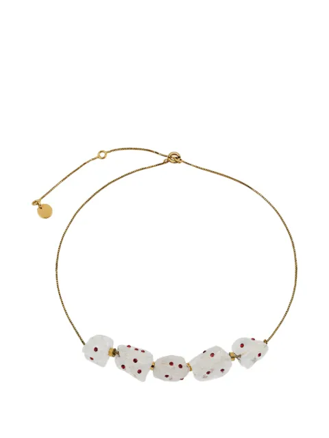 Marni five-quartz stones necklace Gold 52376