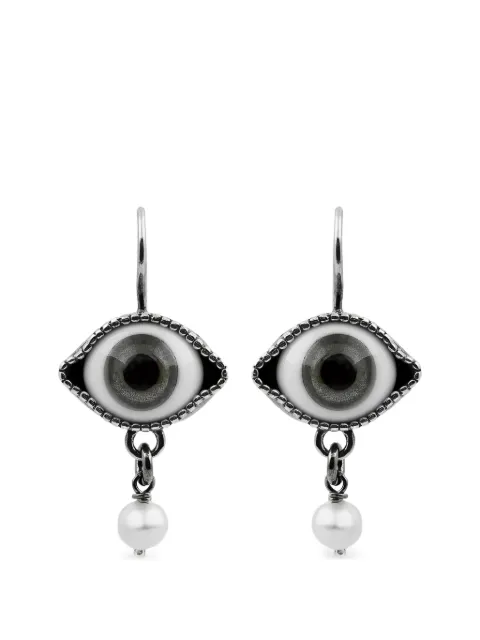 Gem Kingdom eye glass drop earrings Silver 73083