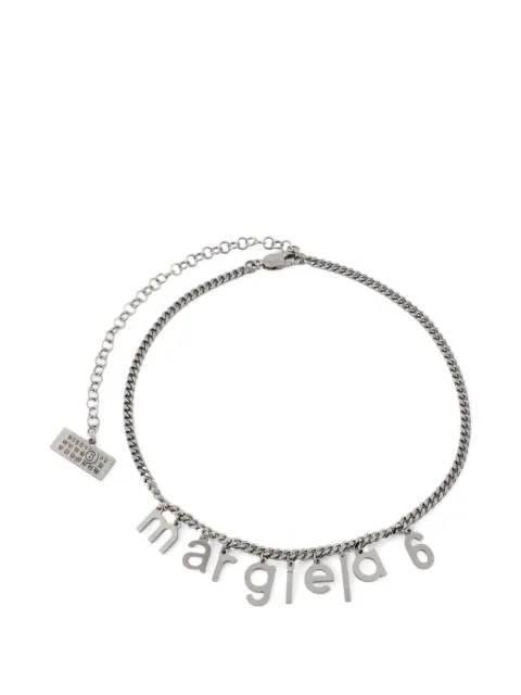 MM6 Maison Margiela letter-pendant necklace Silver 68327