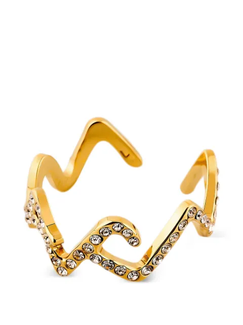 Marni slim crystal ring Gold 72107