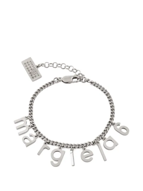 MM6 Maison Margiela logo-pendant bracelet Silver 68331