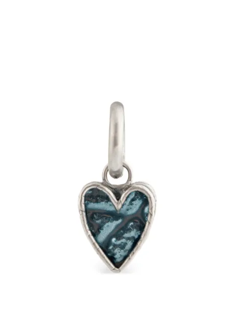 POISONED HEARTS heart-motif hoop earrings Silver 69459