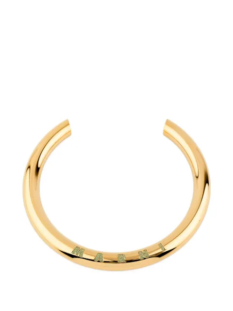 Marni crystals choker necklace Gold 63123