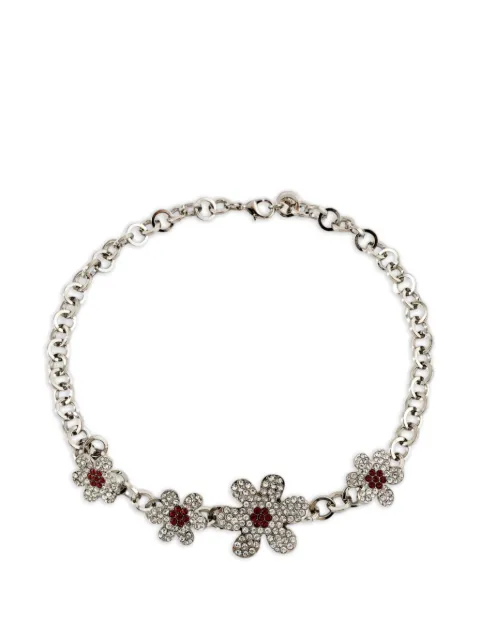 Marni flowers chain necklace Silver 63120