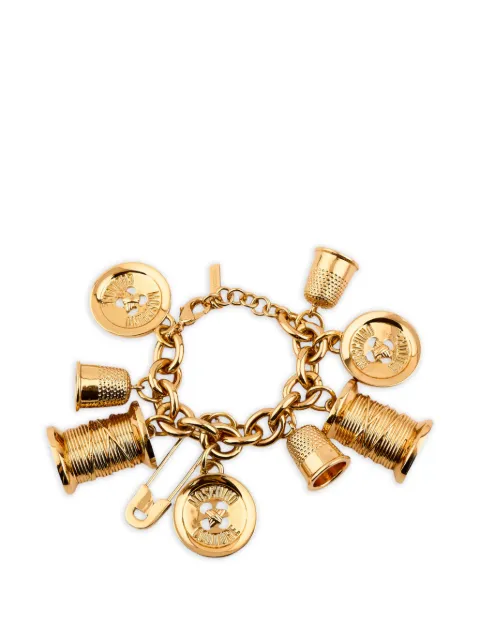 Moschino chunky chain pendants bracelet Gold 55073