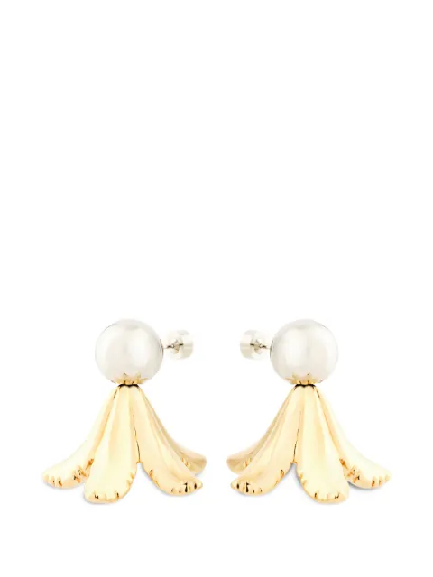 Marni flower drop earrings Gold 52512