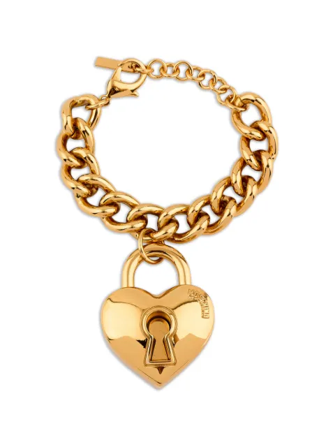 Moschino heart-shaped lock bracelet Gold 55070