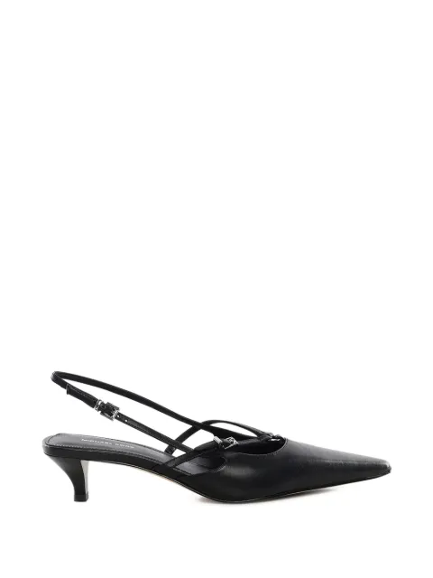 Michael Michael Kors Selina slingback leather pumps Black 40F5SLMP2L001