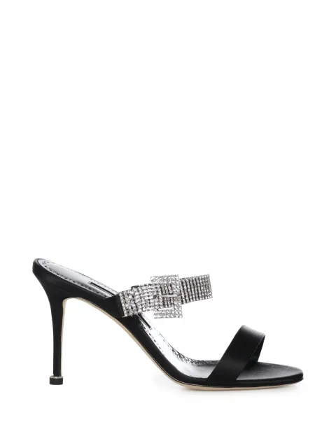 Manolo Blahnik Fibolta jewelled sandals Black 12631180015