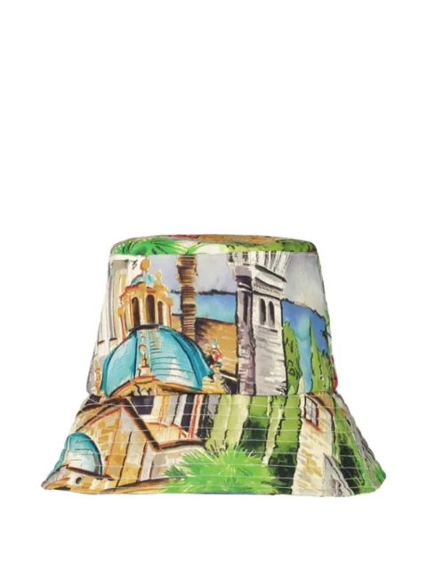 rani arabella Lake Como printed bucket hat Neutrals RAHAT1COMO