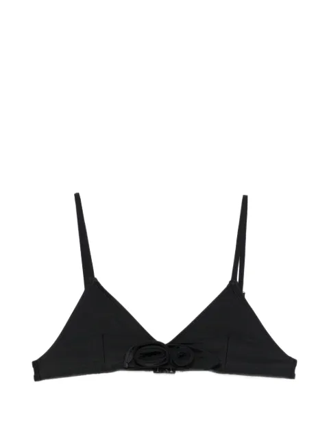 Coperni rosette-detail bikini top Black COPSW01F5021A098