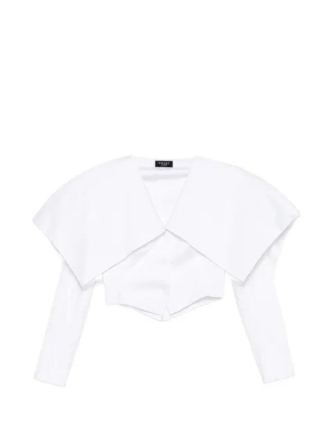 A.W.A.K.E. Mode V-neck jacket White PSS26T01C01W