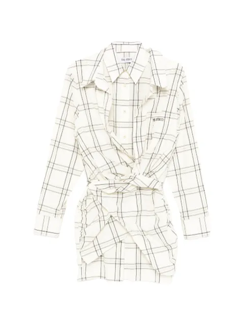 The Attico plaid mini dress Neutrals 260WCA00458CCC125AA