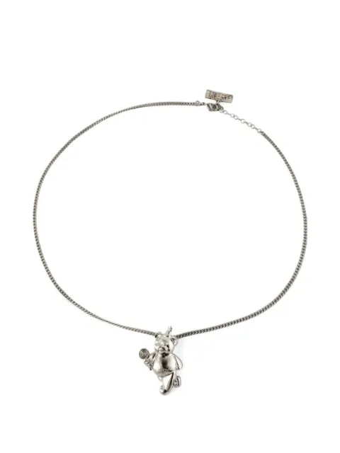 MM6 Maison Margiela bear-pendant necklace Silver 66222
