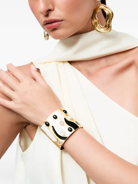 Boheme by Vero onyx zebra bracelet Gold 71551