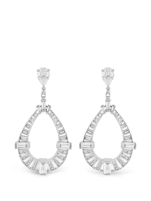 ISHARYA Duster pear-drop earrings Silver 69376