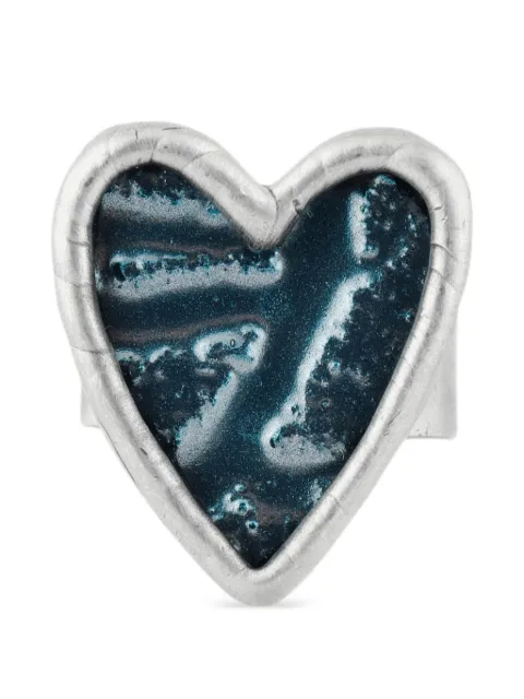 POISONED HEARTS Ice Heart ring Silver 68983