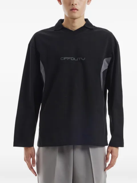 Off Duty Ovan long-sleeve logo T-shirt Black ODF25T21155