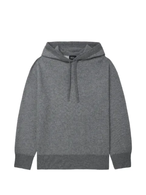 A.P.C. wool long-sleeve hoodie Grey WOASKM23008