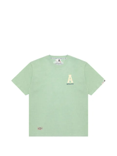AAPE BY *A BATHING APE® embroidered-detail T-shirt Green ATE1847XAQ