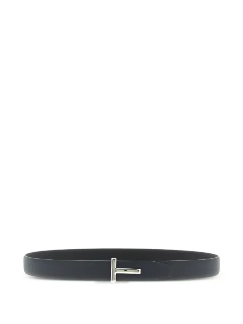 TOM FORD reversible hammered logo buckle belt Blue TB224LCL236S