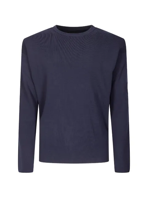 C.P. Company crew-neck long-sleeve sweatshirt Blue 20CMKN097A110560A683