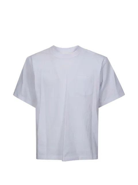 sacai panelled cotton T-shirt White 2603953M