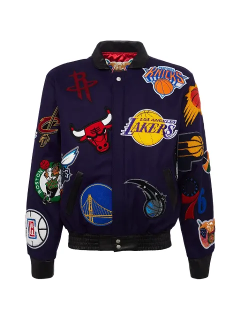 Jeff Hamilton NBA Collage bomber jacket Purple NBA101PUR